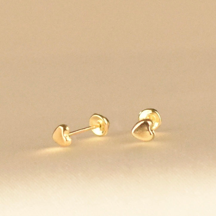 Broquel de Corazón Mini Oro 10k