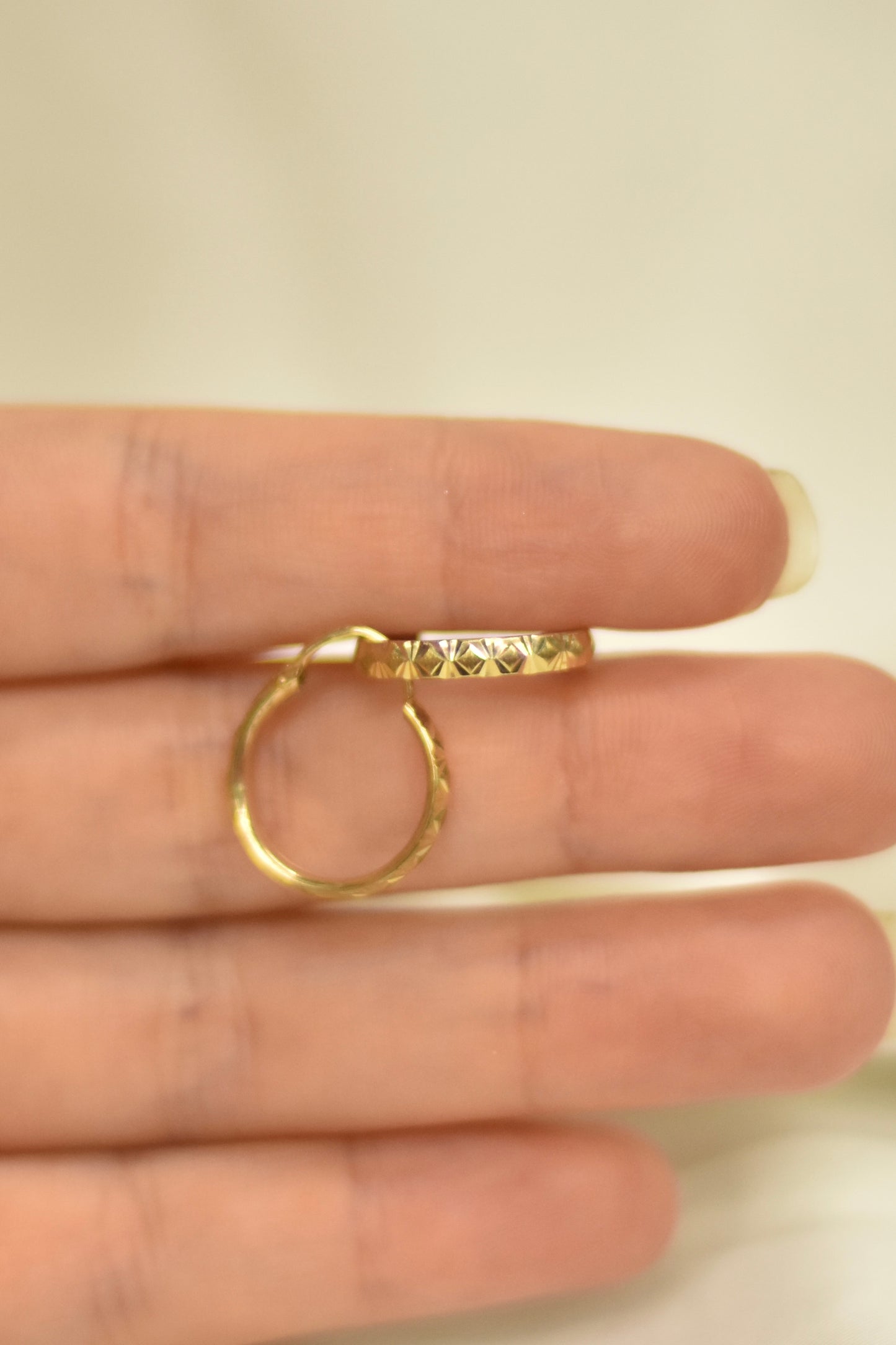 Arracadas diamantadas oro 10k