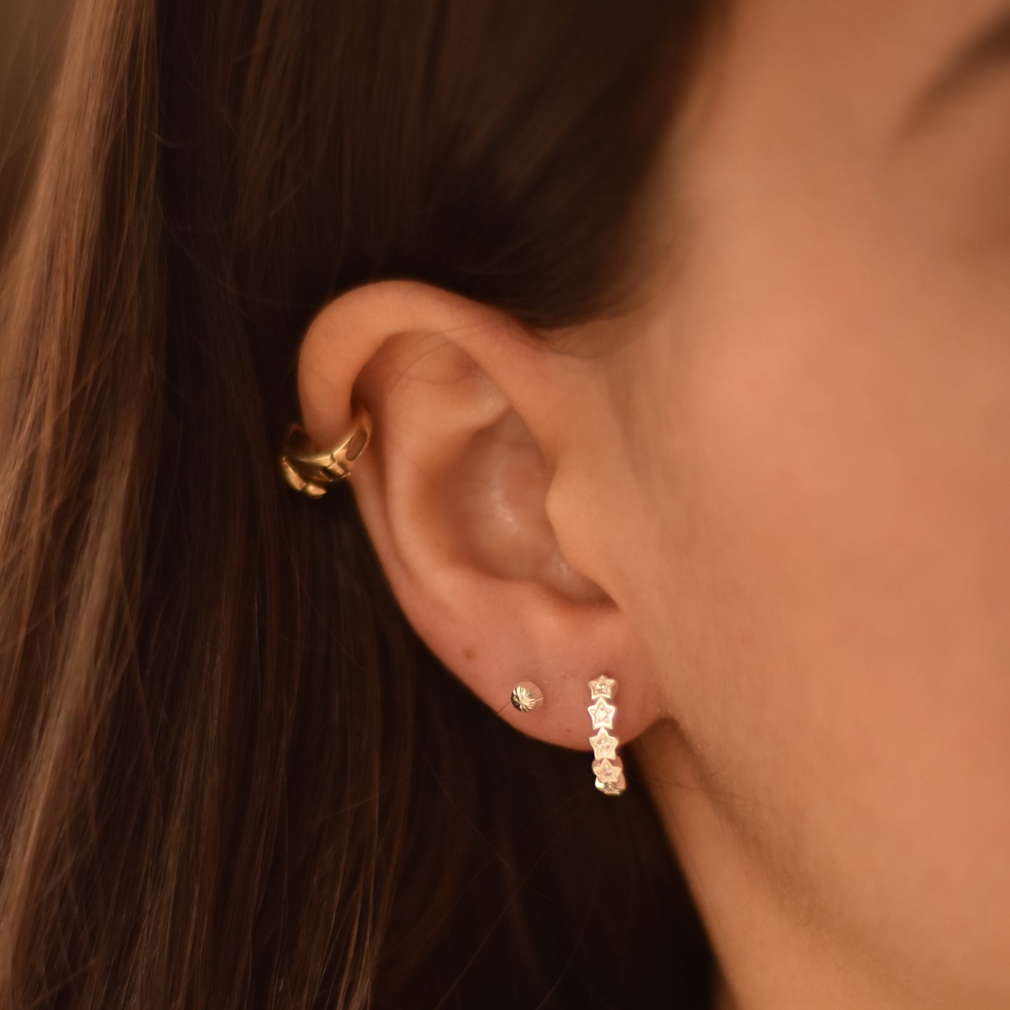 Arracadas Plata .925 Estrellas