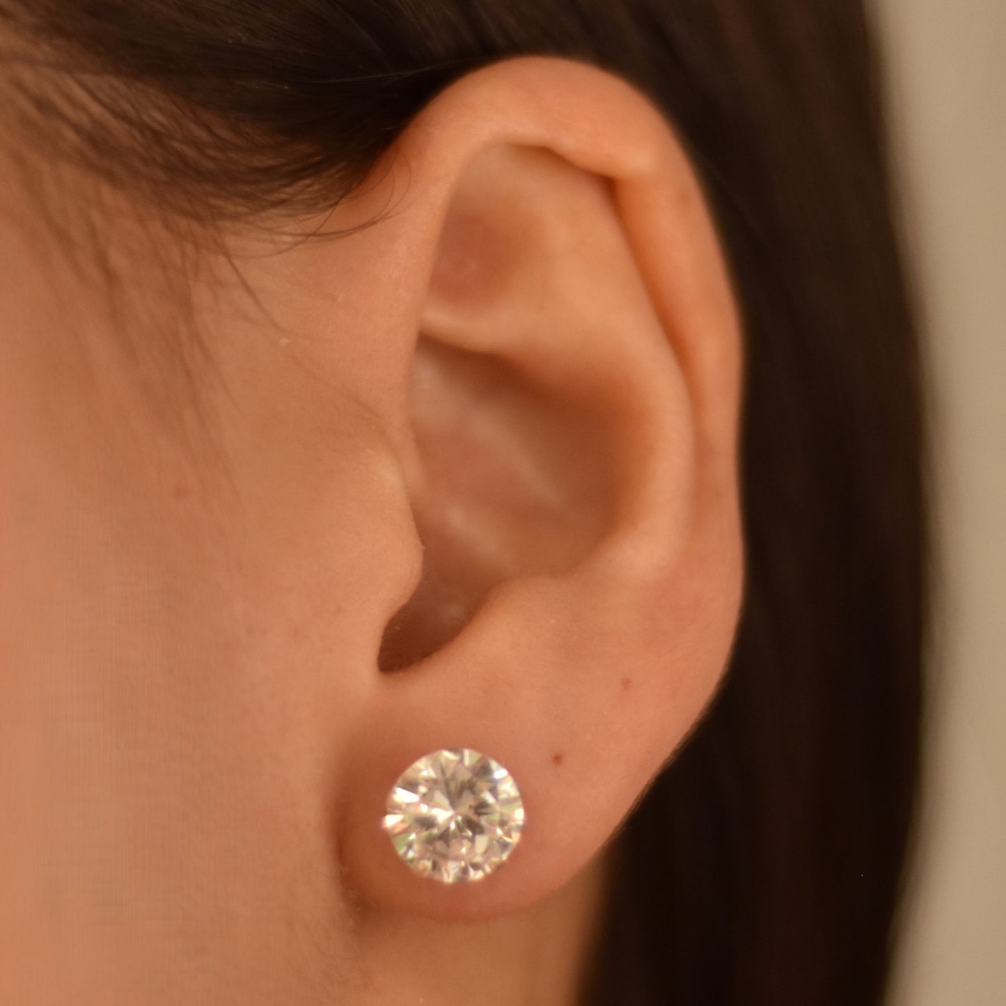 Broquel Plata .925 con Circonita cúbica Brillante