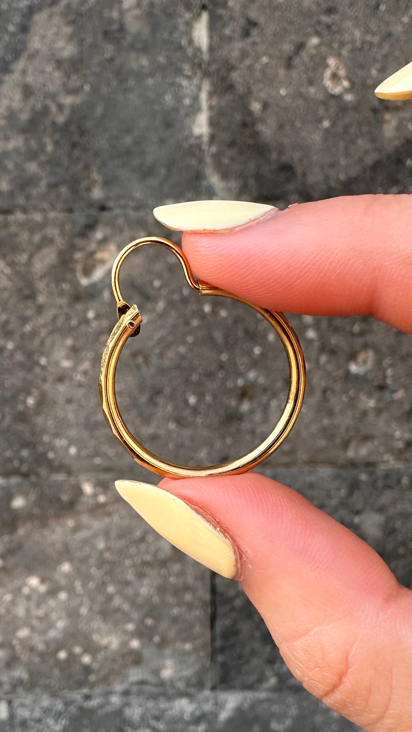 Arracadas Chapa de oro 14k 2cm