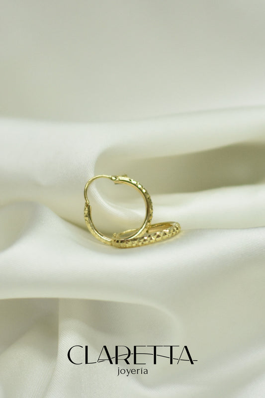 Arracadas de oro 10k