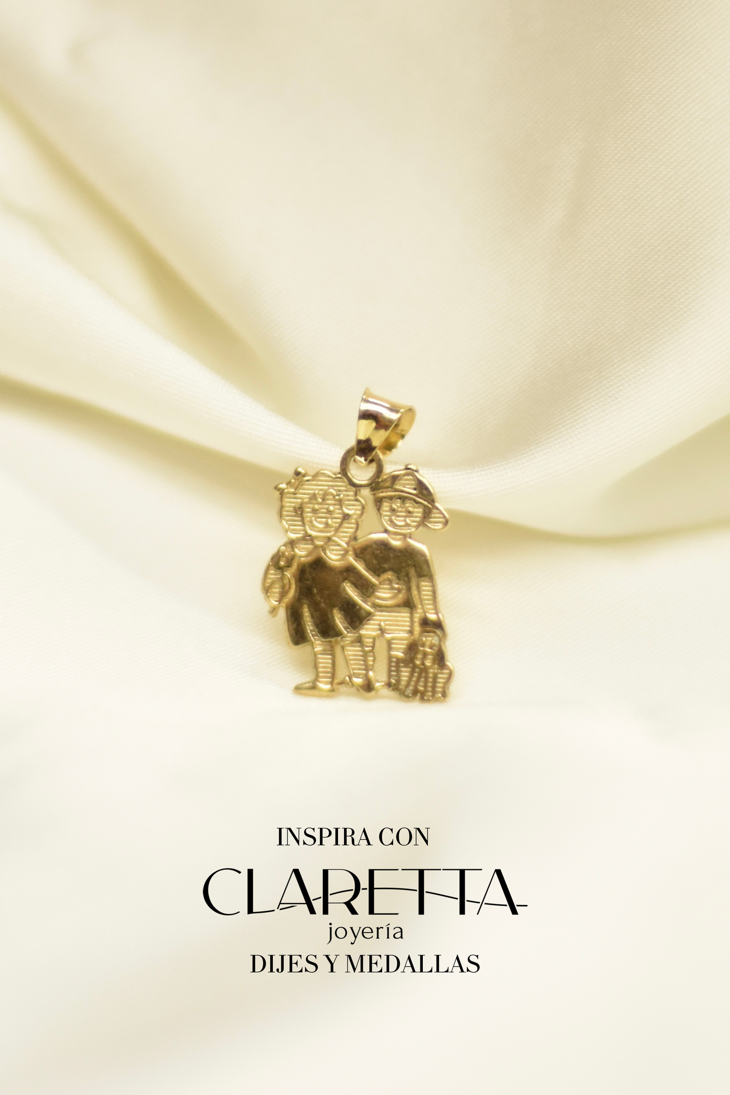 Dije de hermanos oro 10k