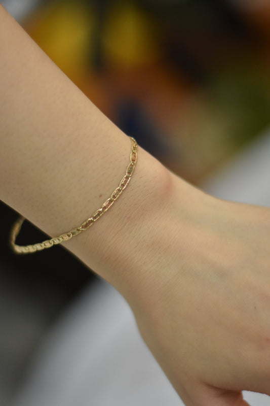 Pulsera Gucci oro florentino 10k