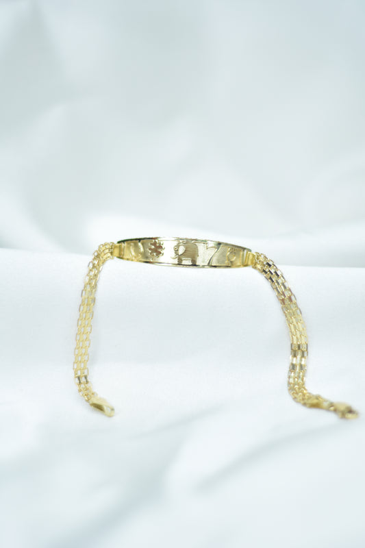 Eslava de la buena suerte con correa tejido bismark