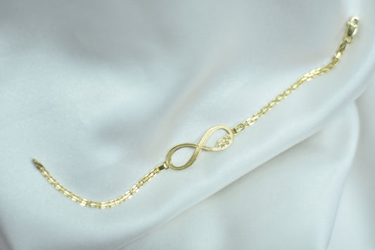 Pulsera de Infinito Oro 10k