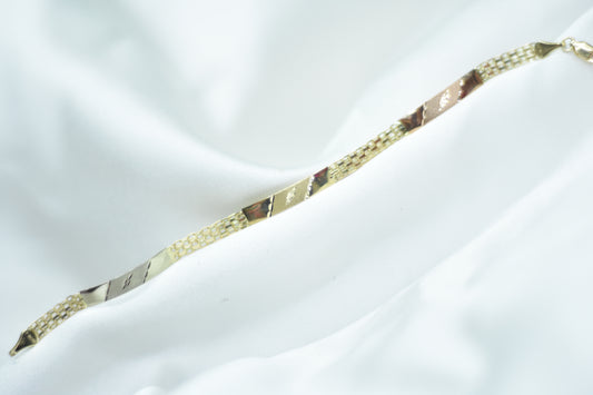 Brazalete de oro 10k