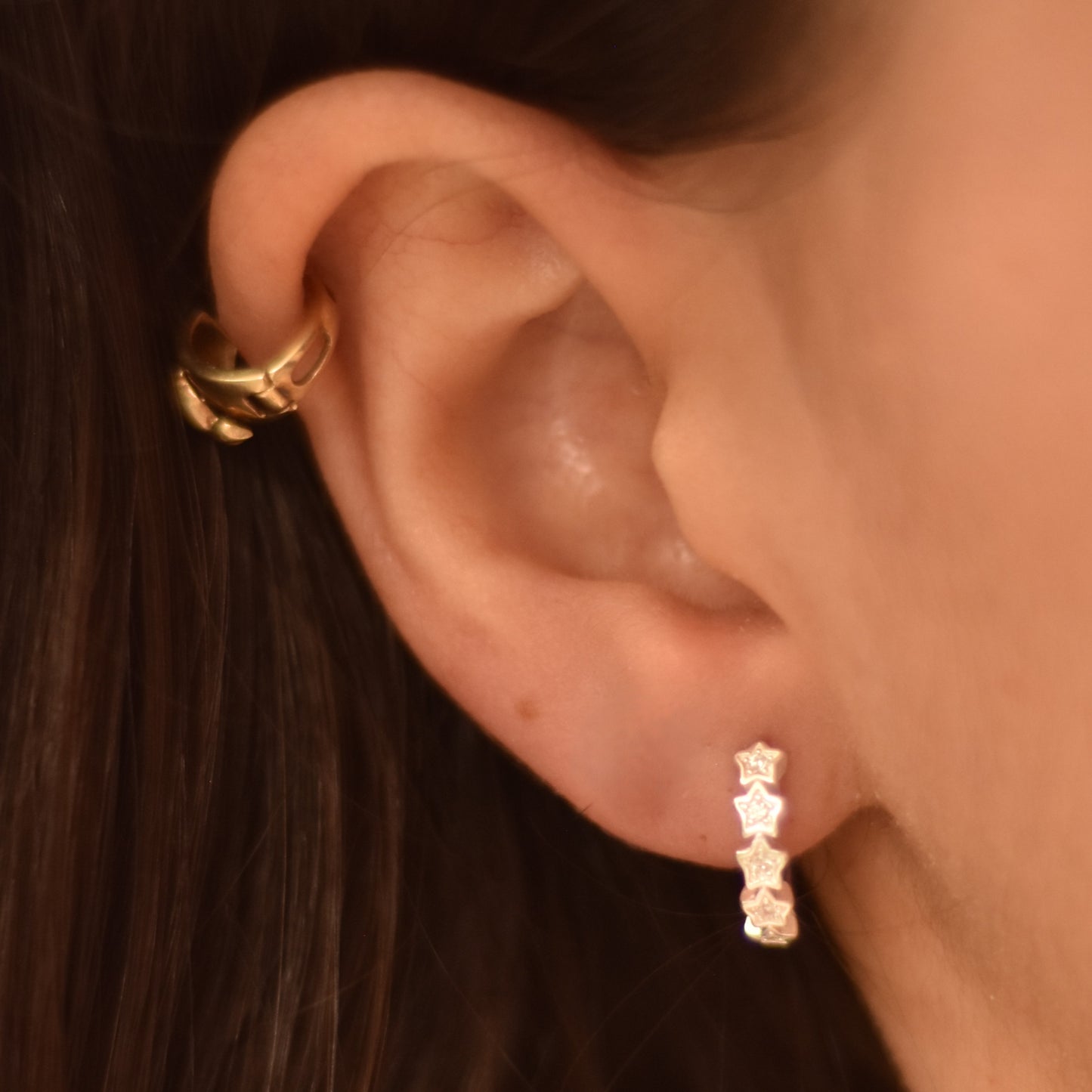 Arracadas Plata .925 Estrellas