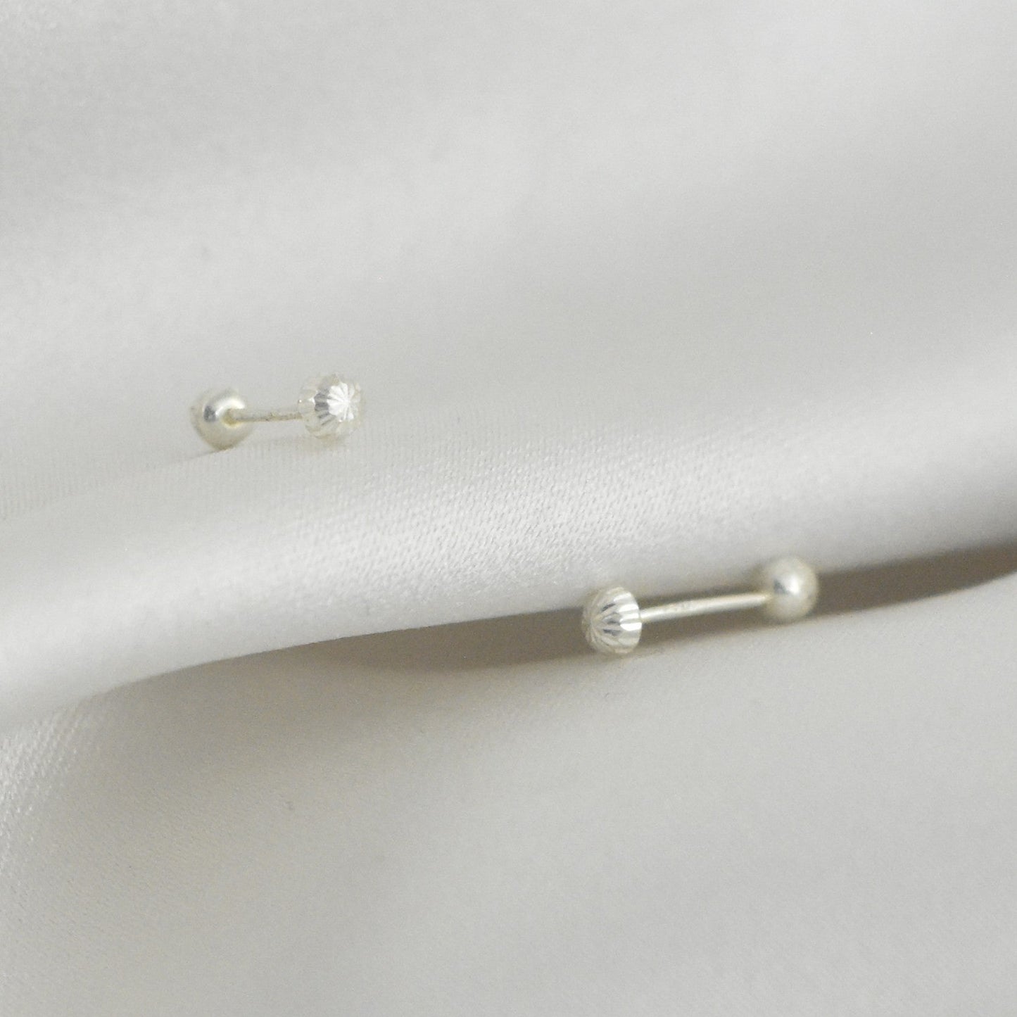 Broquel Plata .925 Hongo 4 mm